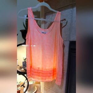 Women's Peach Sleeveless Top